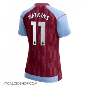 Aston Villa Ollie Watkins #11 Prima Maglia Femmina 2023-24 Manica Corta